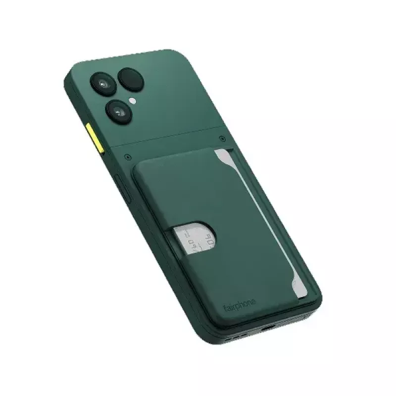 Karšu turētājs Fairphone mobilā tālruņa maciņam — modelis F6CRDH-1GR-WW1, zaļš, plastmasa, 73,1×106,5×8,4 mm