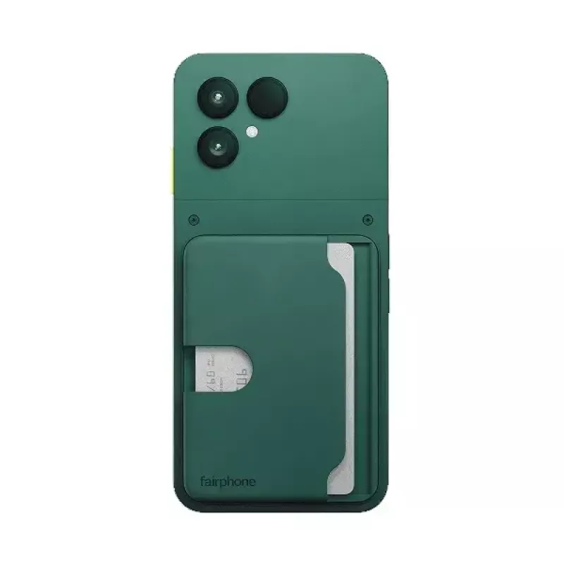Karšu turētājs Fairphone mobilā tālruņa maciņam — modelis F6CRDH-1GR-WW1, zaļš, plastmasa, 73,1×106,5×8,4 mm