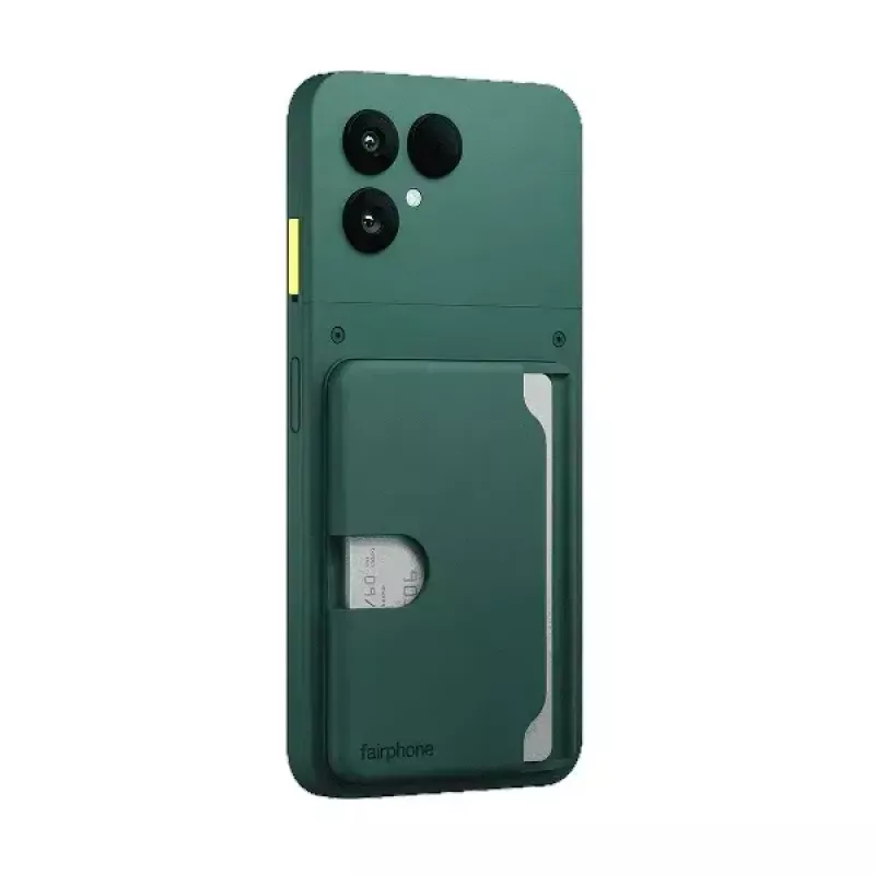 Karšu turētājs Fairphone mobilā tālruņa maciņam — modelis F6CRDH-1GR-WW1, zaļš, plastmasa, 73,1×106,5×8,4 mm