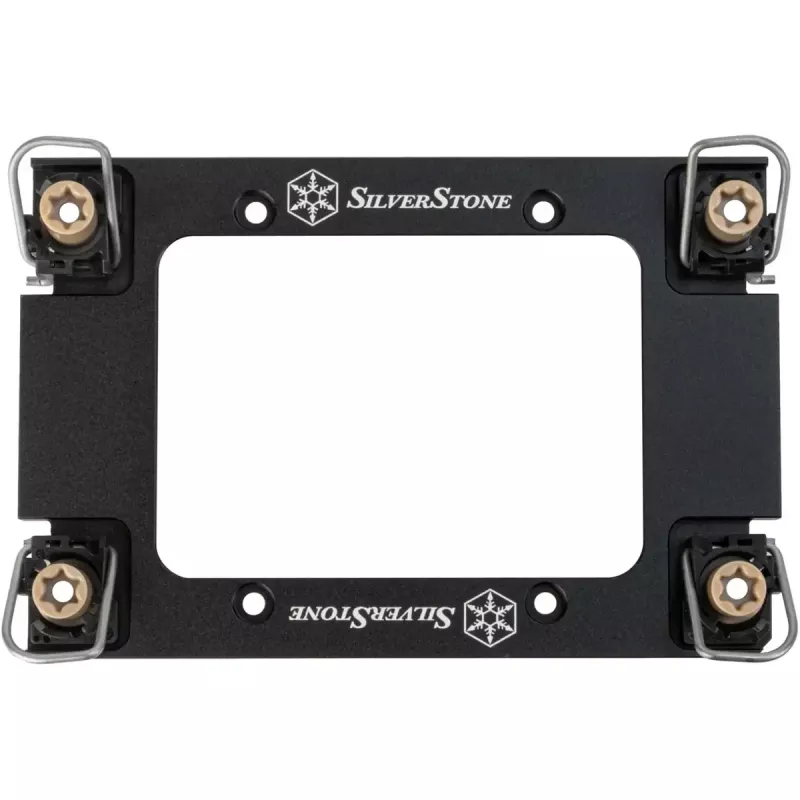 CPU dzesētāja kontaktligzdas montāžas komplekts SILVERSTONE XAC-MK-4710 — kronšteins Intel LGA4677 / LGA4710, melns, XE360PDD / XE360 sērijai