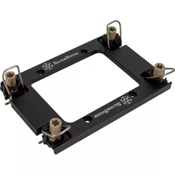CPU dzesētāja kontaktligzdas montāžas komplekts SILVERSTONE XAC-MK-4710 — kronšteins Intel LGA4677 / LGA4710, melns, XE360PDD / XE360 sērijai