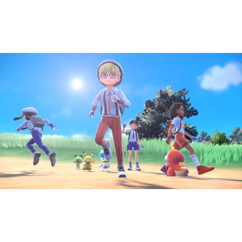 Nintendo Switch Pokemon Purpur Standarta Vācu, Holandiešu, Angļu, Spāņu, Franču, Itāļu, Japāņu, Korejiešu Nintendo Switch