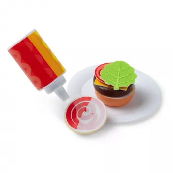 Melissa & Doug Flip & Fry Grill rotaļu komplekts ar Water WOW krāsu mainošu rotaļu ēdienu, pirmsskolas rotaļlieta, vecumam no 3 gadiem