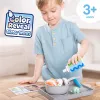 Melissa & Doug Simmer & Stir Stovetop Play Set ar Water WOW! Krāsu atklāšanas rotaļu ēdienu pirmsskolas rotaļlieta vecumam no 3 gadiem