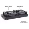 Dzesēšanas sistēma Alphacool 24831 Silikona Melns 14cm Ventilators