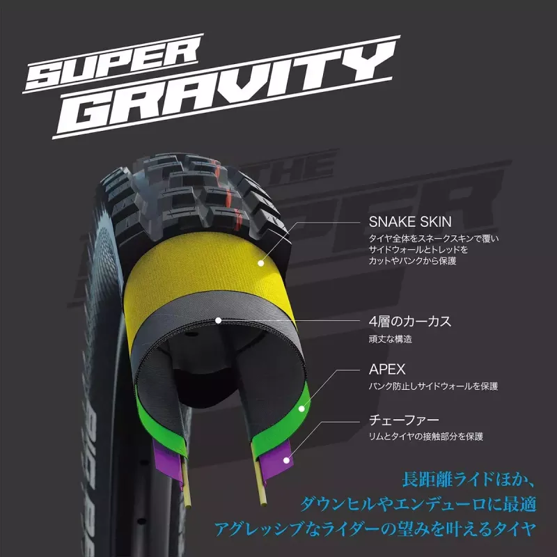 Velosipēda riepa Schwalbe Big Betty Super Gravity 27,5 collas (62-584) melna/brūna