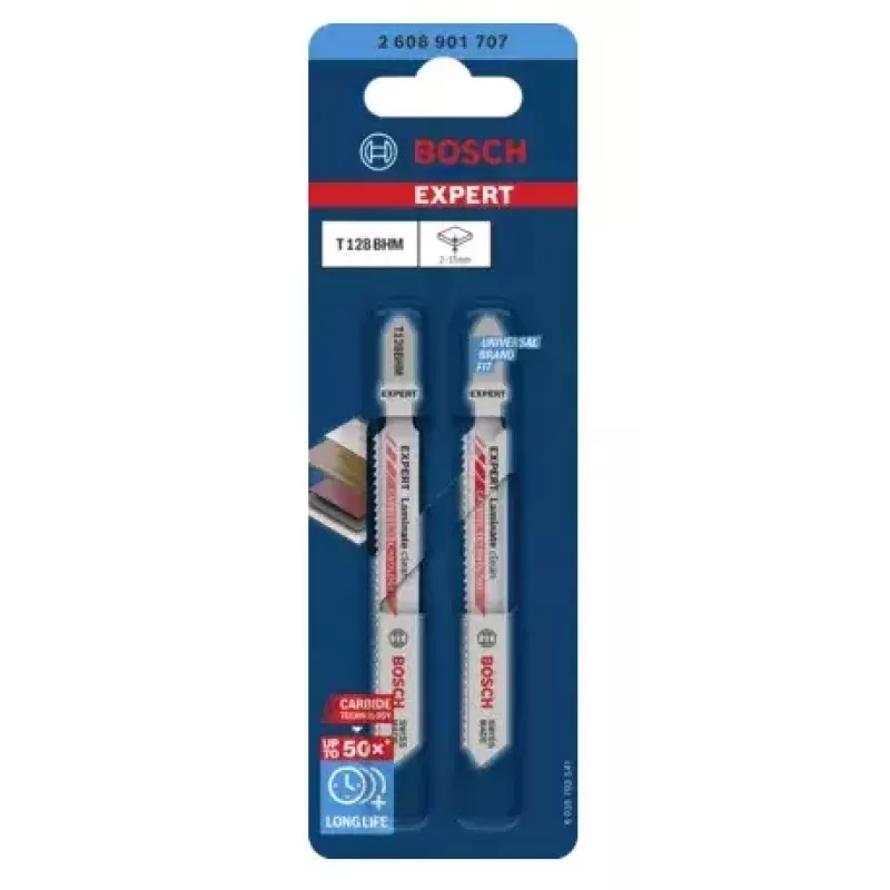 Finierzāģa asmens Bosch T128BHM Carbide 2 gab. laminātam PVC