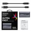 ADATA SE880 500 GB USB Type-C 3.2 Gen 2 (3.1 Gen 2) Wi-Fi pelēks