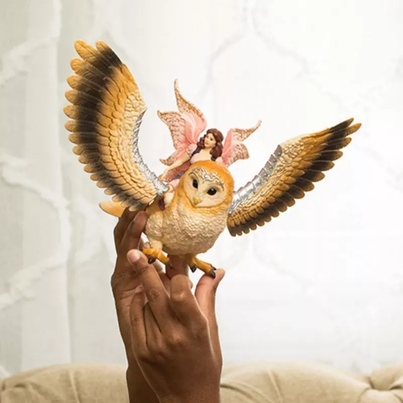 schleich BAYALA Feja lidojumā uz Glam-Owl, 5 gadi, Saules elfi, vienradži un fejas, Daudzkrāsu, Plastmasa