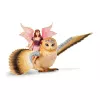 schleich BAYALA Feja lidojumā uz Glam-Owl, 5 gadi, Saules elfi, vienradži un fejas, Daudzkrāsu, Plastmasa