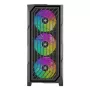 PC Midi Tower korpuss XILENCE Performance A+ BREEZE II — melns, rūdīts stikls, atbalsta ATX/Micro‑ATX/Mini‑ITX, 3x140 mm priekšā, 1x120 mm aizmugurē