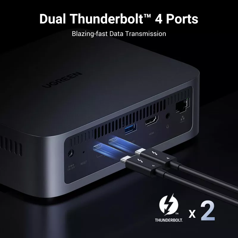 Ugreen DXP480T Plus NAS Desktop Intel® Core™ i5 8 GB DDR5 pelēks