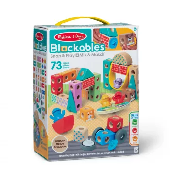 Melissa & Doug MDT BBN Blockables Town Pyst GML, 2 gadi, 73 gab., Plastmasa, Koks