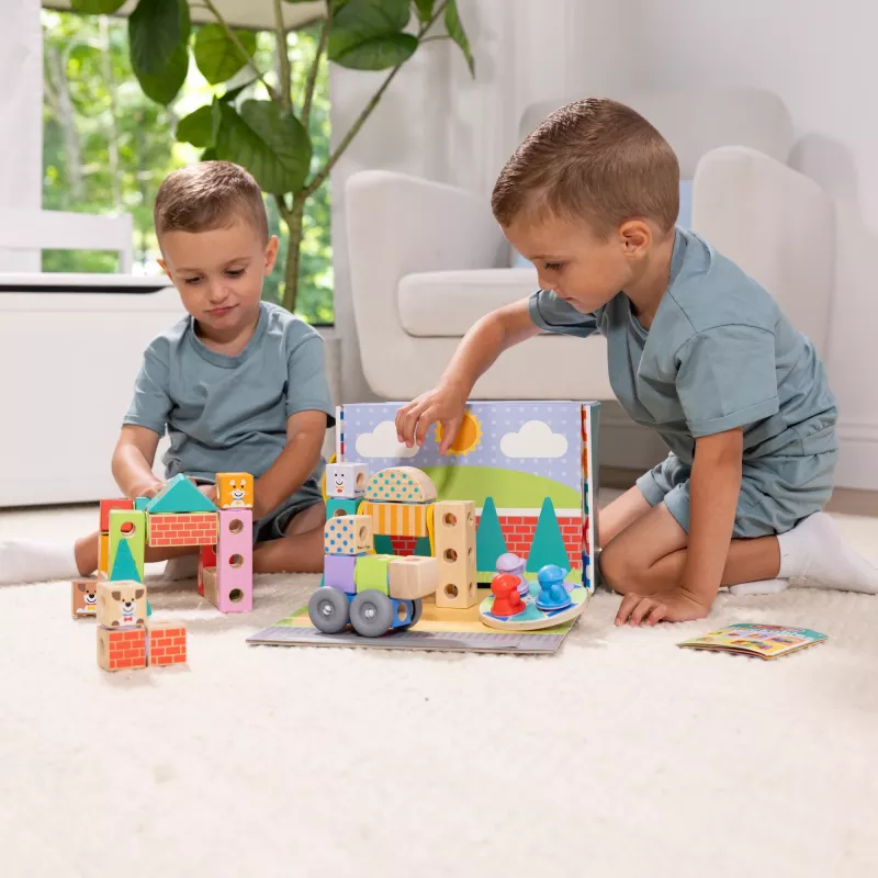 Melissa & Doug MDT BBN Blockables Town Pyst GML, 2 gadi, 73 gab., Plastmasa, Koks