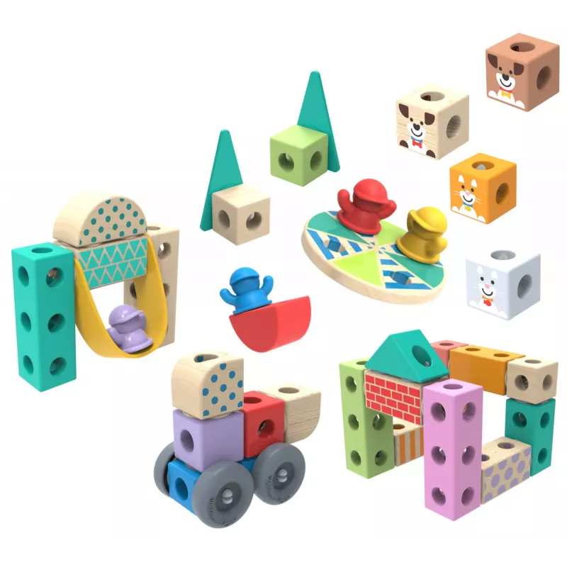 Melissa & Doug MDT BBN Blockables Town Pyst GML, 2 gadi, 73 gab., Plastmasa, Koks