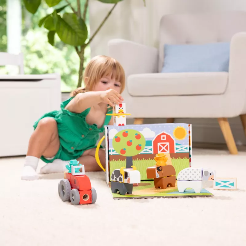 Melissa & Doug MDT BBN Blockables Farm GML, 2 yr(s), 56 gab., Plastic, Wood
