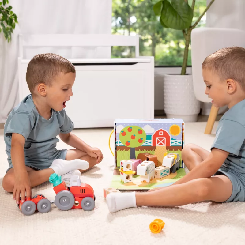 Melissa & Doug MDT BBN Blockables Farm GML, 2 yr(s), 56 gab., Plastic, Wood