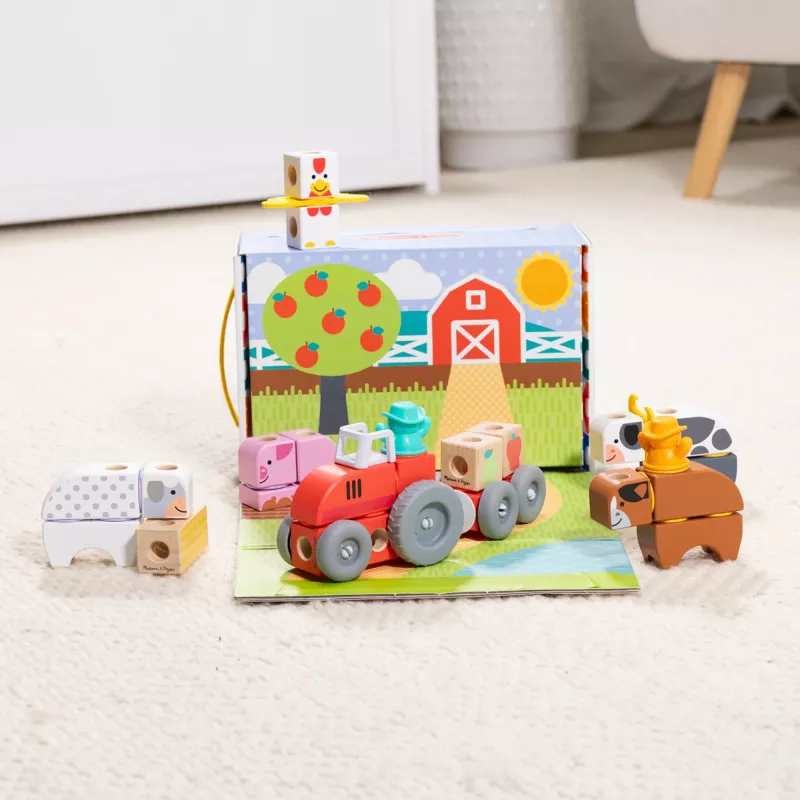 Melissa & Doug MDT BBN Blockables Farm GML, 2 yr(s), 56 gab., Plastic, Wood