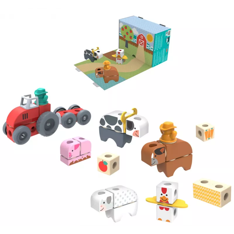 Melissa & Doug MDT BBN Blockables Farm GML, 2 yr(s), 56 gab., Plastic, Wood