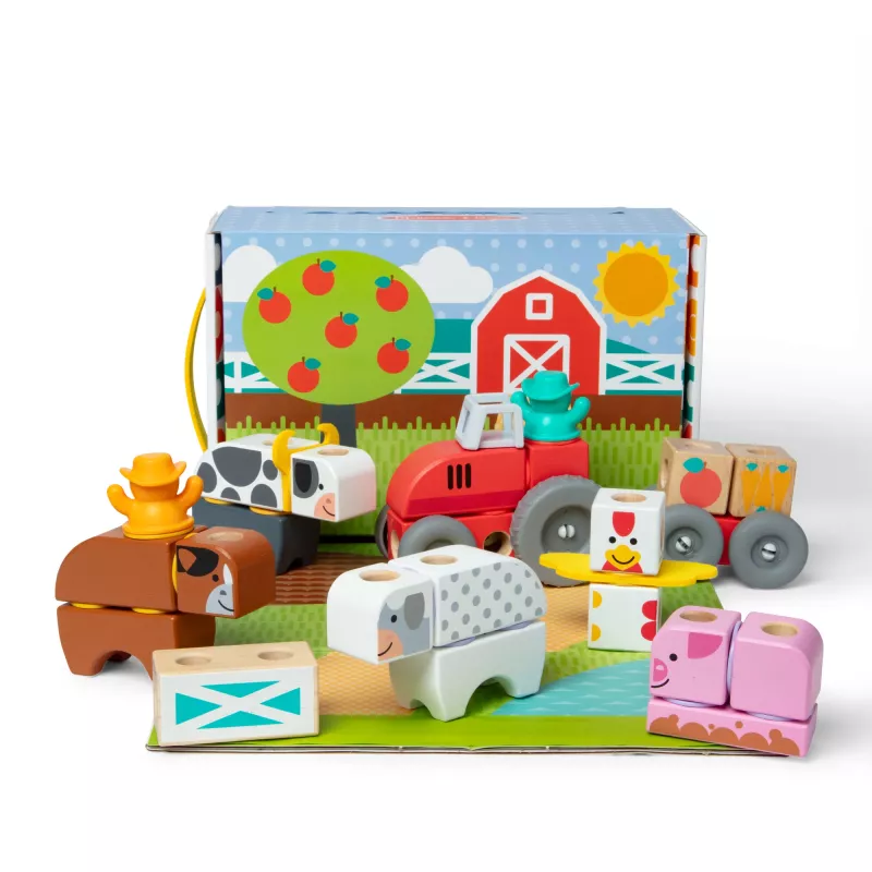 Melissa & Doug MDT BBN Blockables Farm GML, 2 yr(s), 56 gab., Plastic, Wood