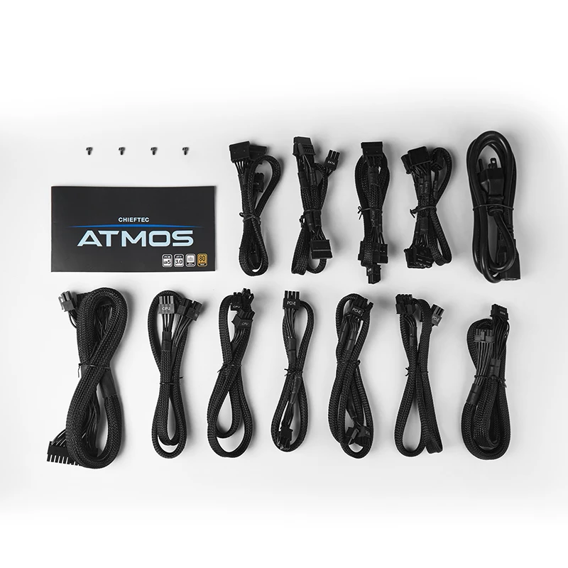 Chieftec Atmos barošanas bloks 850 W 20+4 kontaktu ATX ATX melns