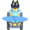 Moose Toys Bluey S9 figūriņas un transportlīdzekļa komplekts Pludmales kvadracikls ar Bandit