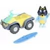 Moose Toys Bluey S9 figūriņas un transportlīdzekļa komplekts Pludmales kvadracikls ar Bandit