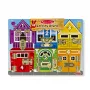 Melissa & Doug MDT MSK Latches Board Display GML, 3 gadi, koka, daudzkrāsains
