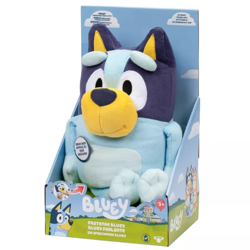 Moose Toys Pratende BLUEY, multfilmu varonis, 3 gadi, skanoša, AA, iekļautas baterijas
