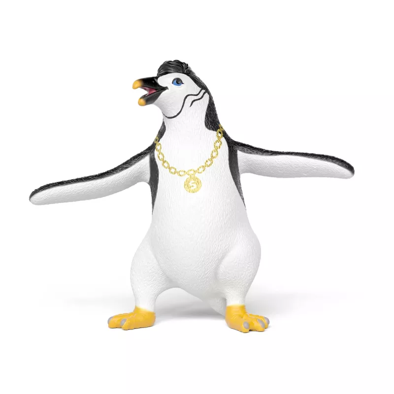 schleich Juri pingvīns ar kaklarotu, 3 gadi, Daudzkrāsaina, Plastmasa