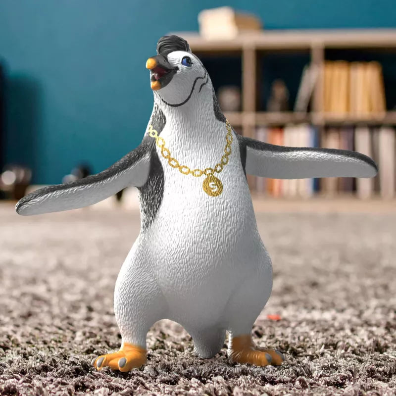 schleich Juri pingvīns ar kaklarotu, 3 gadi, Daudzkrāsaina, Plastmasa