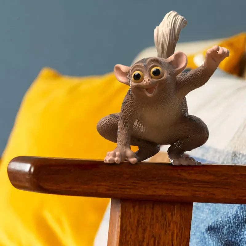 schleich Fitzgeraldo the Tarsier, 3 gadi, Daudzkrāsains, Plastmasa
