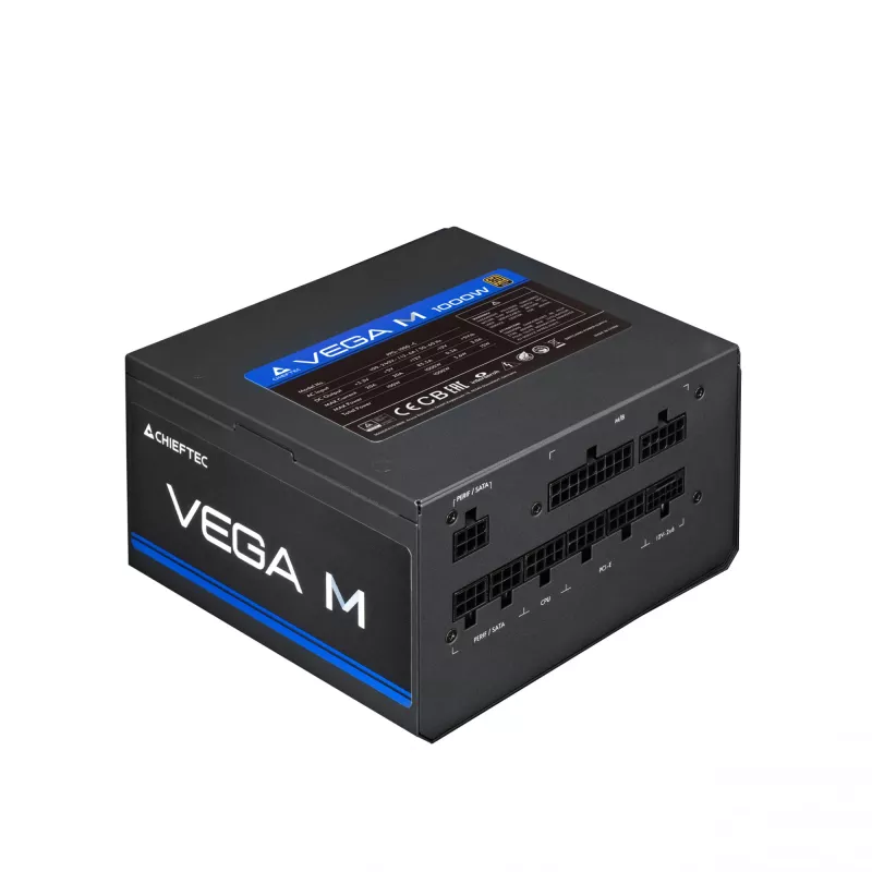 Chieftec Vega PPG-1000-C barošanas bloks 1000 W 24-pin ATX ATX Balts