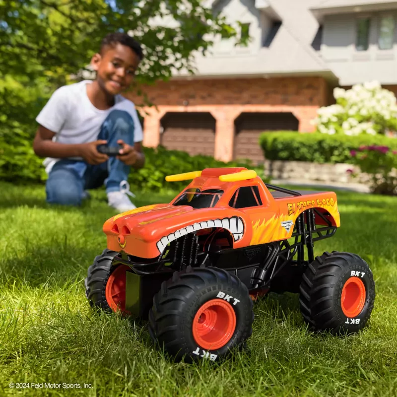 Monster Jam , El Toro Loco RC Monster Truck ar miglas efektiem, mērogā 1:15, rotaļlietas zēniem un meitenēm no 3 gadu vecuma