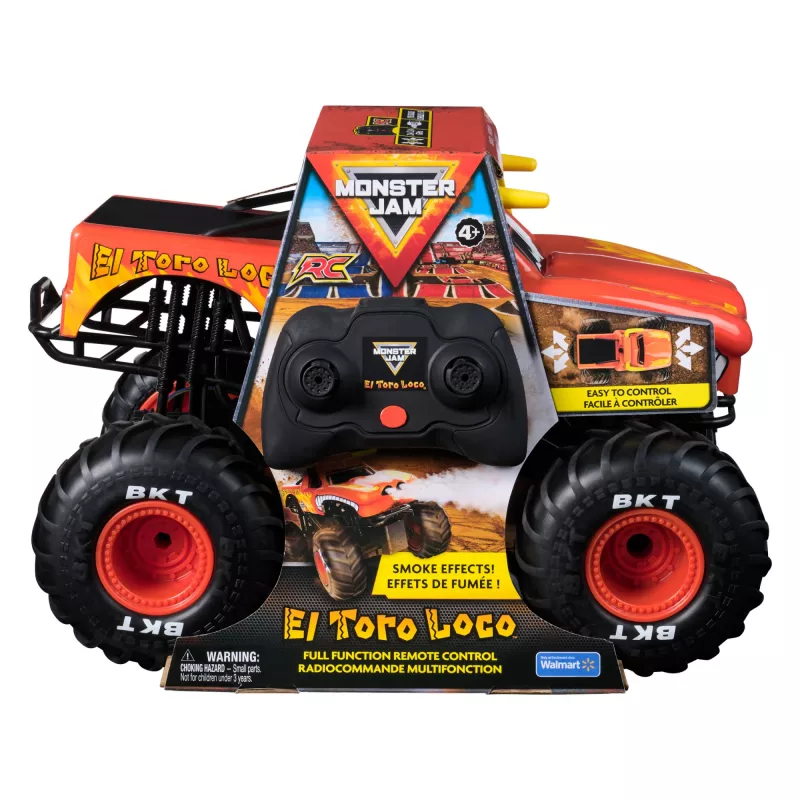 Monster Jam , El Toro Loco RC Monster Truck ar miglas efektiem, mērogā 1:15, rotaļlietas zēniem un meitenēm no 3 gadu vecuma