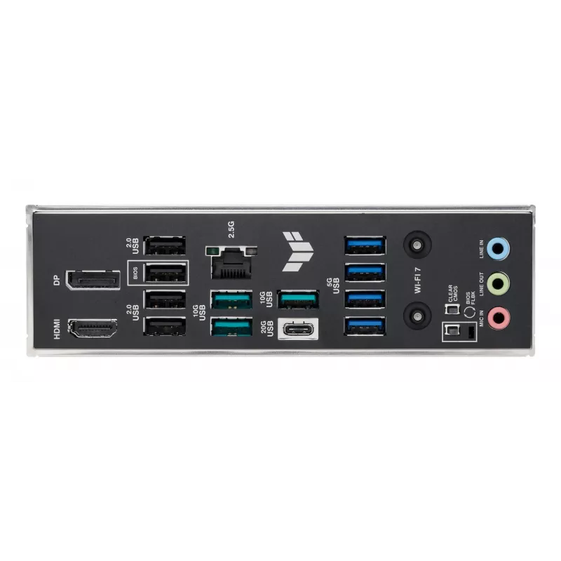 Mātesplate ASUS TUF GAMING B850M-PLUS WIFI7 micro ATX, AMD B850, Socket AM5, DDR5, 4 DIMM, 256GB, Wi‑Fi 7, 2.5Gb LAN