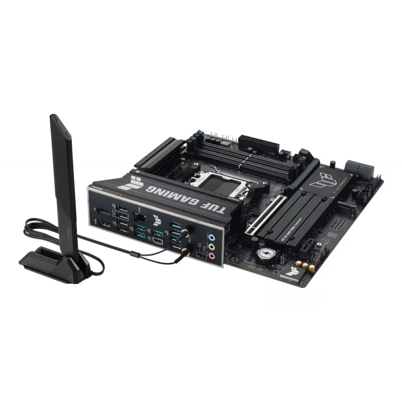 Mātesplate ASUS TUF GAMING B850M-PLUS WIFI7 micro ATX, AMD B850, Socket AM5, DDR5, 4 DIMM, 256GB, Wi‑Fi 7, 2.5Gb LAN