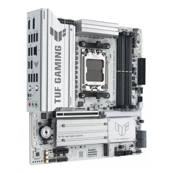 Mātesplate ASUS TUF GAMING B850M-PLUS WIFI7 W, AMD B850, Socket AM5, micro ATX, DDR5, 4×DIMM, līdz 256 GB, Wi‑Fi 7, 2.5Gb Ethernet