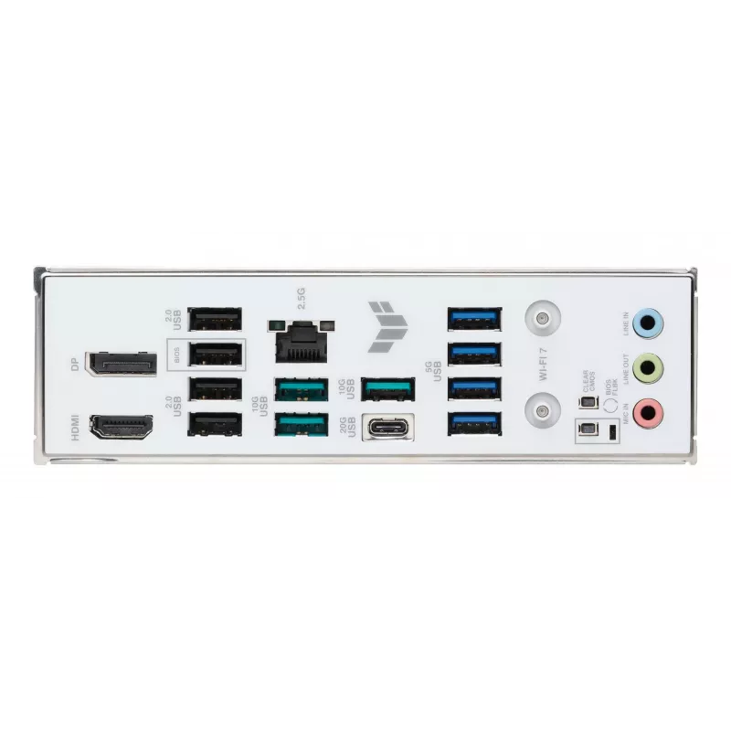Mātesplate ASUS TUF GAMING B850M-PLUS WIFI7 W, AMD B850, Socket AM5, micro ATX, DDR5, 4×DIMM, līdz 256 GB, Wi‑Fi 7, 2.5Gb Ethernet