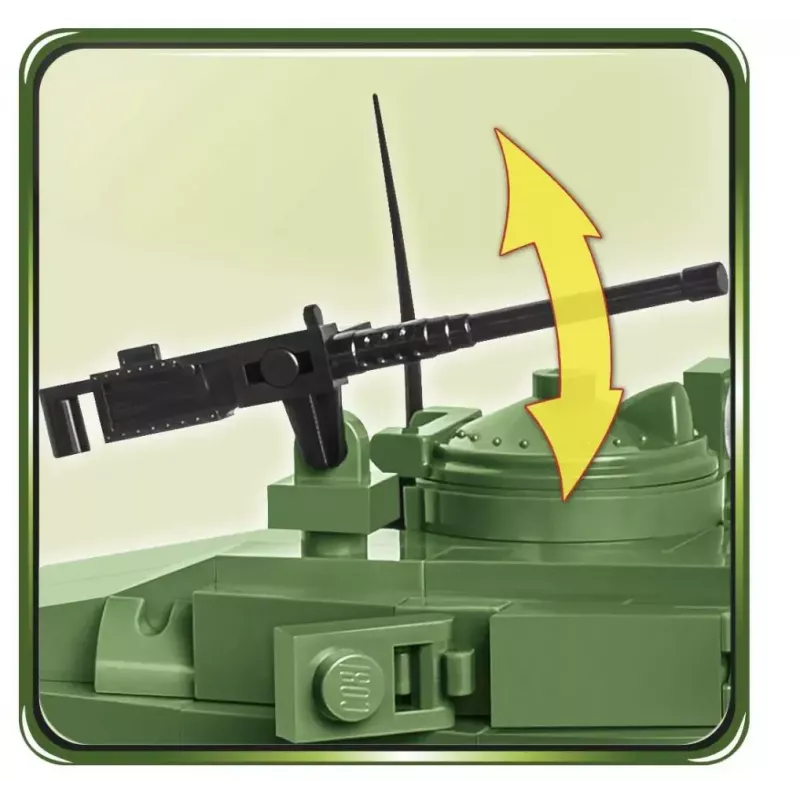 Būvbloku tanks Cobi M24 Chaffee 1:35 mēroga modelis, Cobi-2543