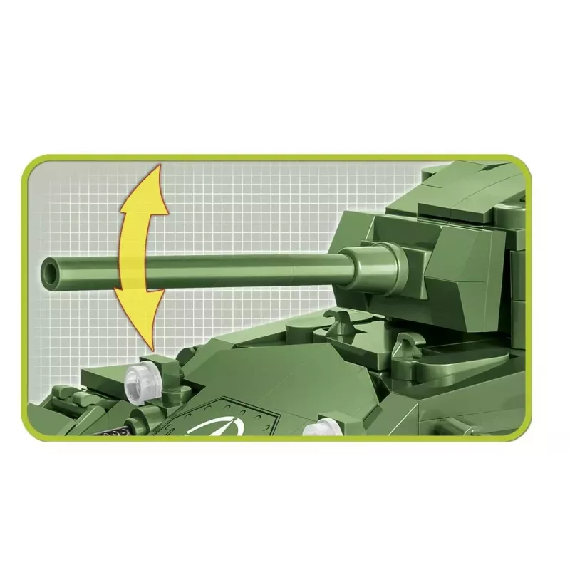 Būvbloku tanks Cobi M24 Chaffee 1:35 mēroga modelis, Cobi-2543