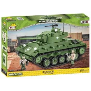 Būvbloku tanks Cobi M24 Chaffee 1:35 mēroga modelis, Cobi-2543