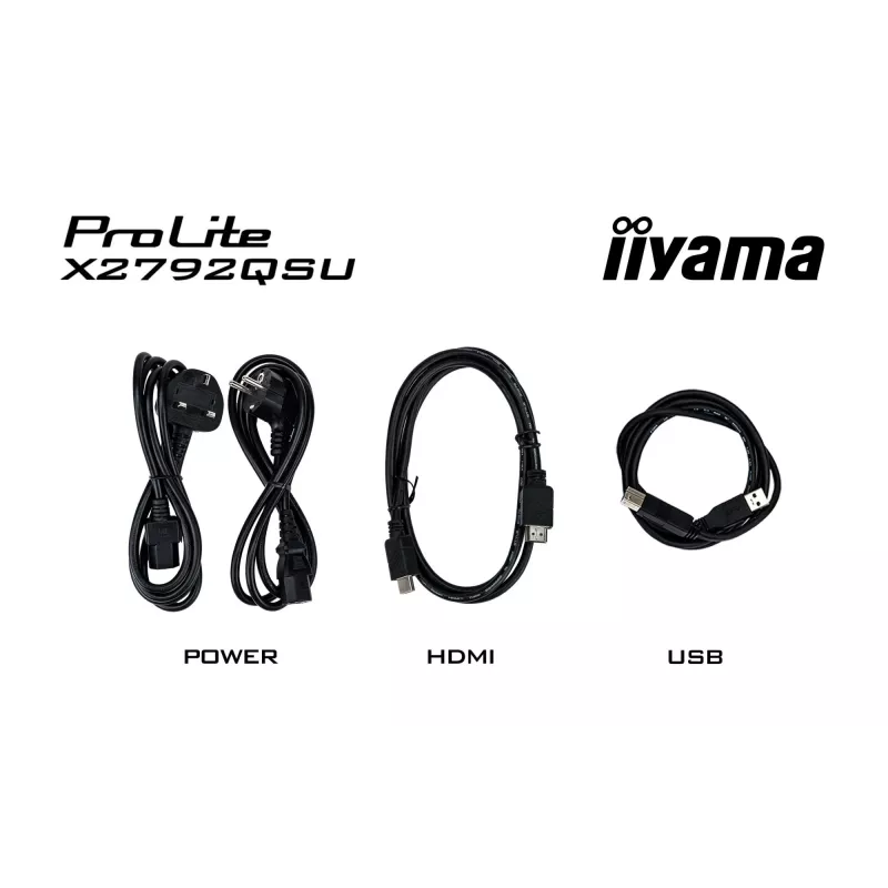iiyama ProLite X2792QSU-B1 datora monitors 68.6 cm (27 colli) 2560 x 1440 pikseļi Quad HD LED Melns