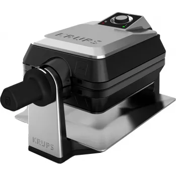 Krups FDD95D 2 vafeles 1200 W Melns, Nerūsējošais tērauds