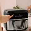 Karstā gaisa fritieris Cecotec Cecofry Dual 9000 9 L 2850 W melns nerūsējošais tērauds