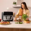 Karstā gaisa fritieris Cecotec Cecofry Dual 9000 9 L 2850 W melns nerūsējošais tērauds