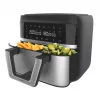 Karstā gaisa fritieris Cecotec Cecofry Dual 9000 9 L 2850 W melns nerūsējošais tērauds