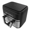 Karstā gaisa fritieris Cecotec Cecofry Dual 9000 9 L 2850 W melns nerūsējošais tērauds