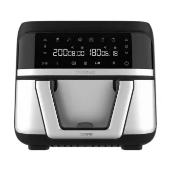 Karstā gaisa fritieris Cecotec Cecofry Dual 9000 9 L 2850 W melns nerūsējošais tērauds