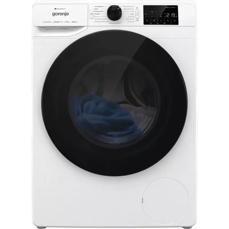 Gorenje WPNEI14A2TS veļas mazgājamā mašīna ar priekšējo ielādi 10 kg 1400 RPM melna, balta